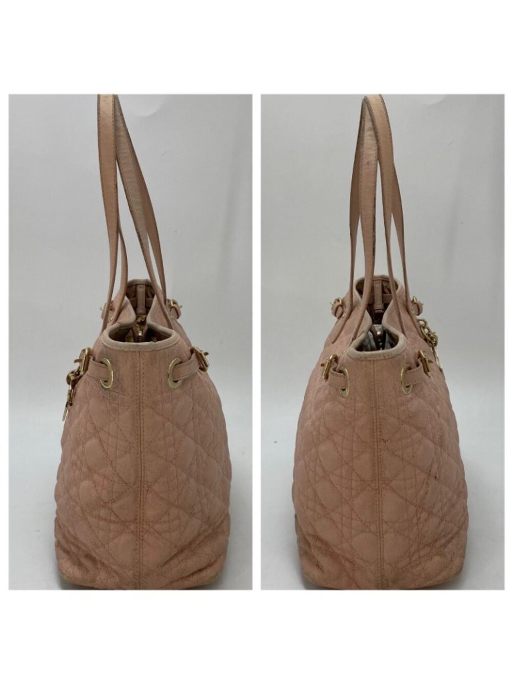 Dior Cannage Pana Tote Pink Charm Travel Mothers - Picture 4 of 14